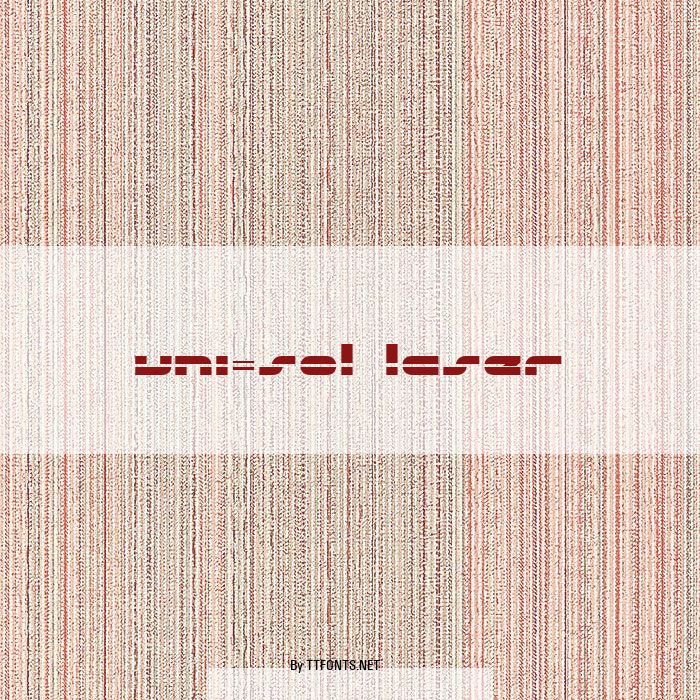 uni-sol laser example